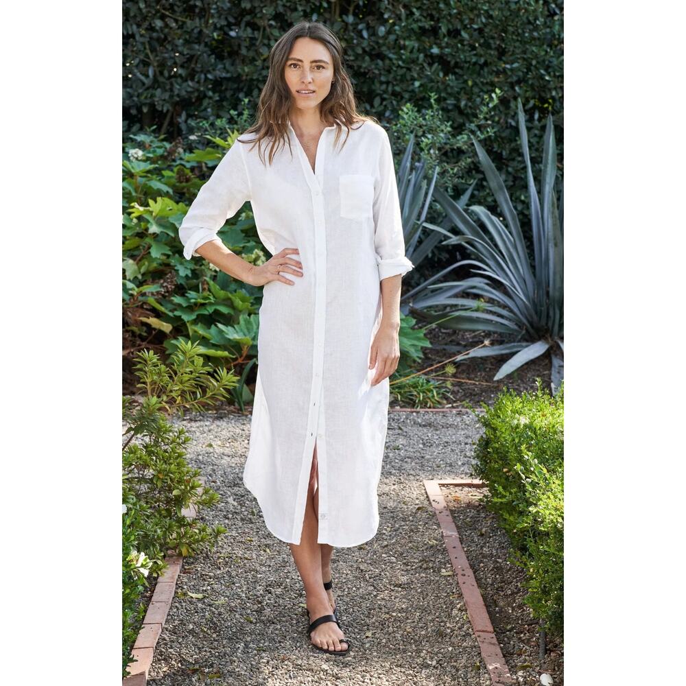 Frank and Eileen Rory Shirt Dress Linen size XXS